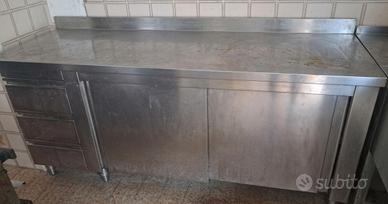 tavolo da lavoro cucina inox professionale 