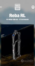 Forcella  Rock Shox- Reba  RL  100 mm Boost