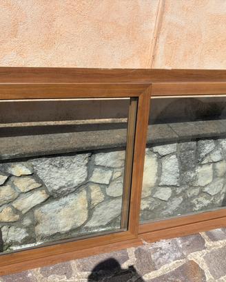 Scorrevole  in alluminio effetto legno