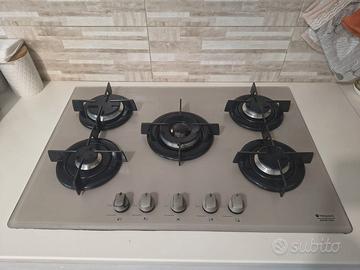 Piano Cottura e Forno  Hotpoint in vetro champagne