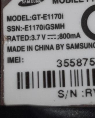 Componenti Samsung GT E1170i