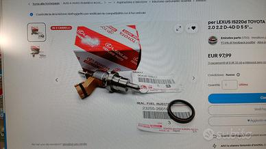 Quinto iniettore RAV4 D4D 2.2 DIESEL 2007