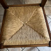 Sei sedie in legno massello
