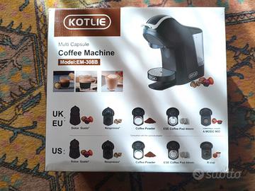 Macchina da caffè a cialde, macinato,capsule, 