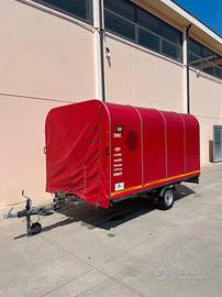 Carrello portauto coperto Ellebi LBA 740 con rampe