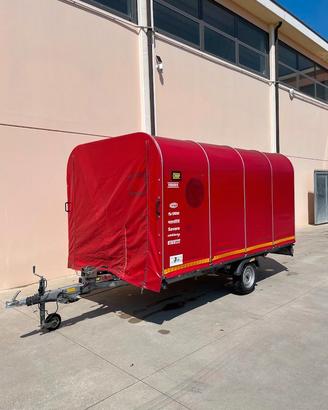Carrello portauto coperto Ellebi LBA 740 con rampe