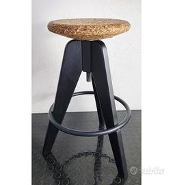 Sgabello Colico Design Massello-Acciaio