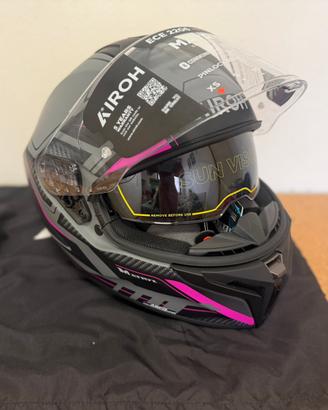 Airoh Matry Rocket Pink Matt – Casco Moto Carbonio