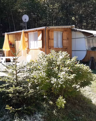 Roulotte Tabbert con preingresso in legno