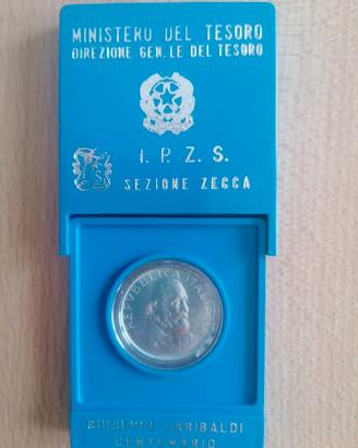 Moneta in argento Giuseppe Garibaldi