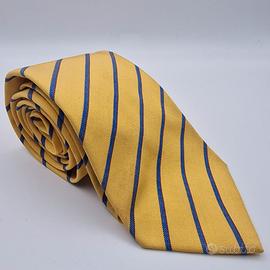 Cravatta Ermenegildo Zegna – Giallo rigato blu, 10