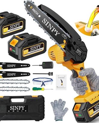 Mini Motosega a Batteria Per Potatura Con 2x4000 m