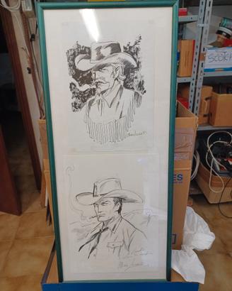  28 disegni tavole  fumetti  tex zagor 