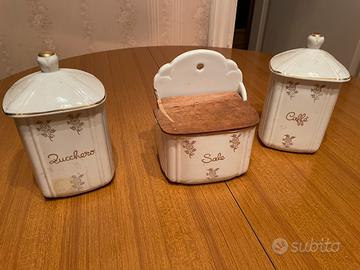 Set zucchero caffè sale ceramica epoca anni 60