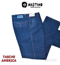 JEANS UOMO MASTINO TASCA AMERICA ELASTICIZZATO