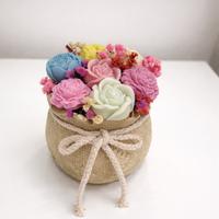Bouquet di candele con cera di soia