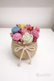 Bouquet di candele con cera di soia