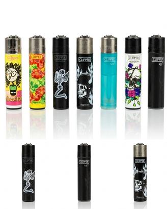Set 7 Accendini Clipper - Collezione Soft & Skulls