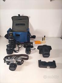 Olympus OM-1 + 4 obiettivi + borsa