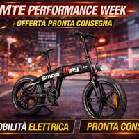 Ebike Fat Bike Smartway Monster M2 pieghevole 20”