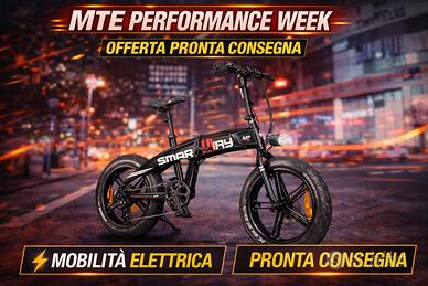 Ebike Fat Bike Smartway Monster M2 pieghevole 20”