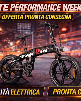 Ebike Fat Bike Smartway Monster M2 pieghevole 20”