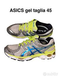 Asics gel-nimbus 14 greylime blue taglia 45 uomo