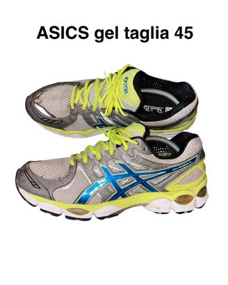 Asics gel-nimbus 14 greylime blue taglia 45 uomo
