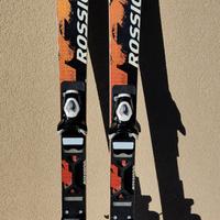 sci rossignol bambino 140 cm + bastoncini 95 cm