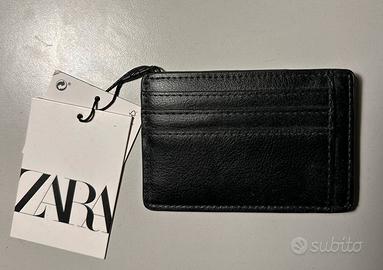 Portacarte ZARA pelle nero nuovo
