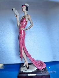 Statuetta Giuseppe Armani  1987 Dama con Pappagall