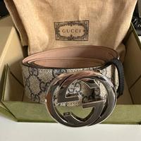 Cintura Gucci Supreme con fibbia GG