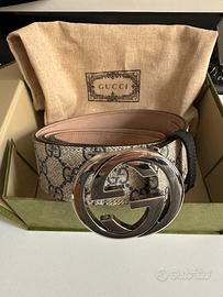 Cintura Gucci Supreme con fibbia GG