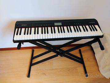 Roland go-piano 61 più supporto tastiera