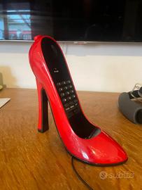 Telefono Vintage Scarpa Tacco Rossa Telephone