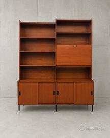 Libreria  anni ’60 teak modernariato italiano