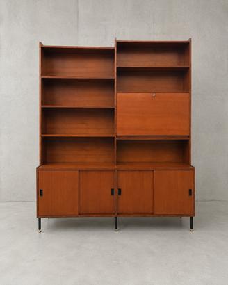 Libreria  anni ’60 teak modernariato italiano