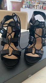 Sandali in camiscio nero