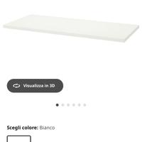 Piano scrivania ikea Lagkapten 140x60 bianco