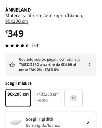 Materassi 90x200