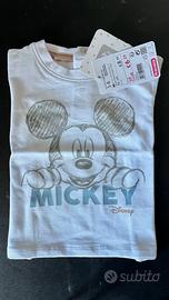 T-Shirt Bimbo Mickey Mouse 3-6 Mesi