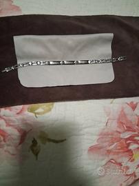 Bracciale in Acciaio Stile Greca- Bicolore 