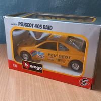 Peugeot 405 Bburago 1:24 scatola originale vintage