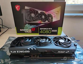 Scheda grafica NVIDIA MSI gaming X trio 4080 super