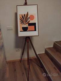 cavalletto da pittura in legno