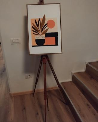 cavalletto da pittura in legno
