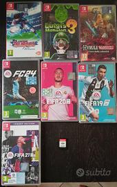 Giochi Nintendo Switch (Fifa, Luigi, Tsubasa, ecc)