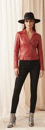 Giubbotto vera pelle biker Germano Zama 