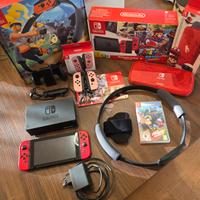 Nintendo Switch Super Mario Odissey+joycon+ringfit