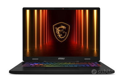 Laptop MSI Crosshair 16 HX AI (in garanzia)